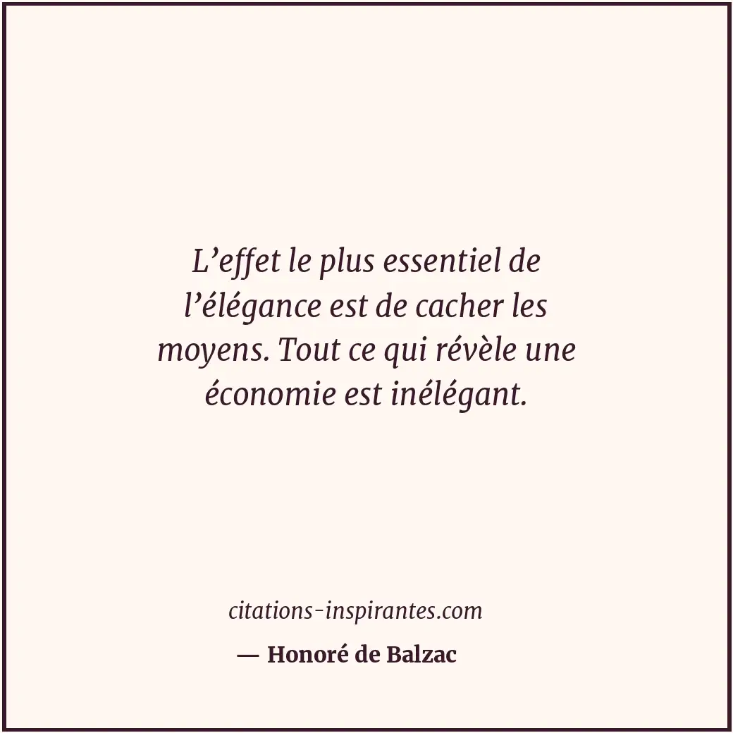Citation de Honoré de Balzac