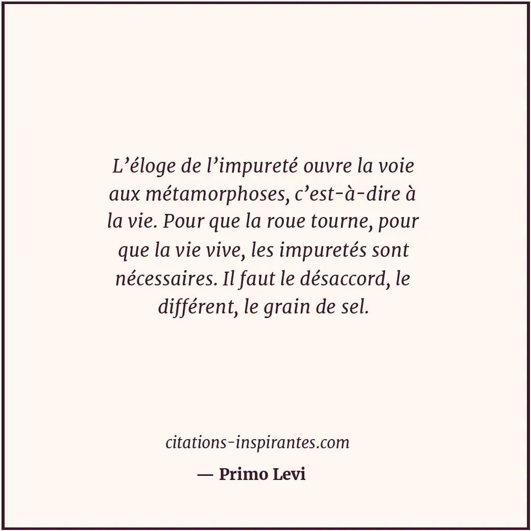 Citation de Primo Levi