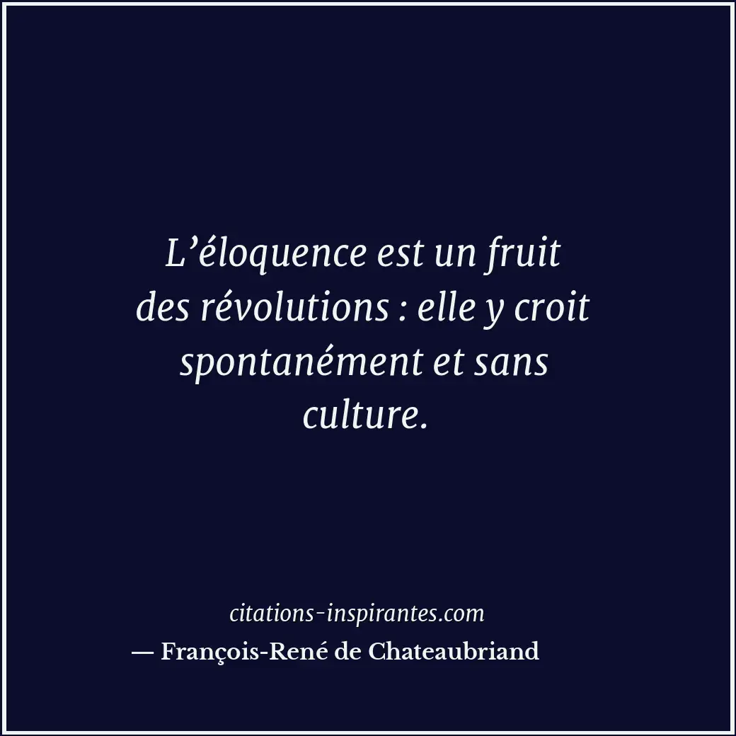 Citation de François-René de Chateaubriand