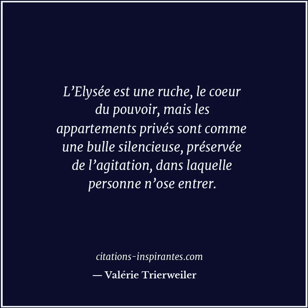 Citation de Valérie Trierweiler