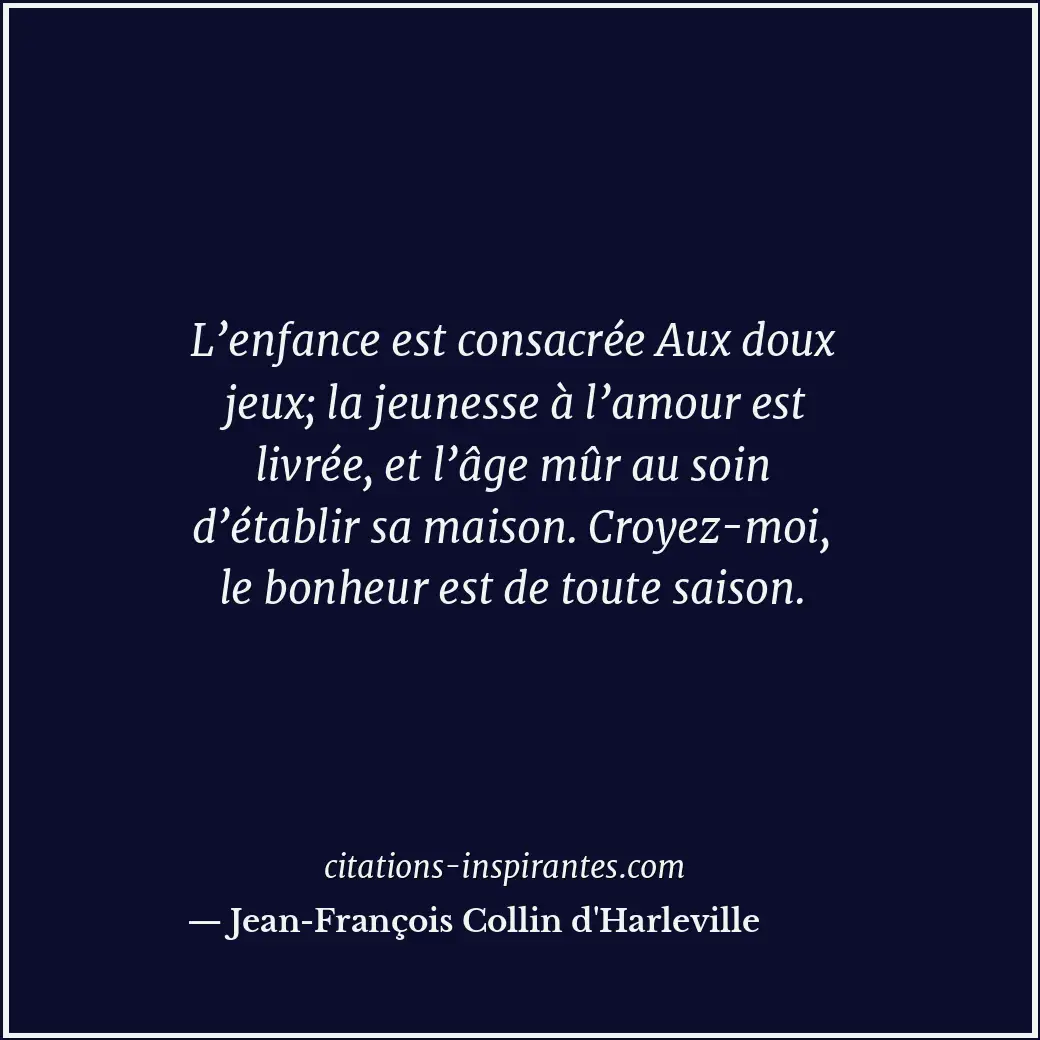 Citation de Jean-François Collin d'Harleville