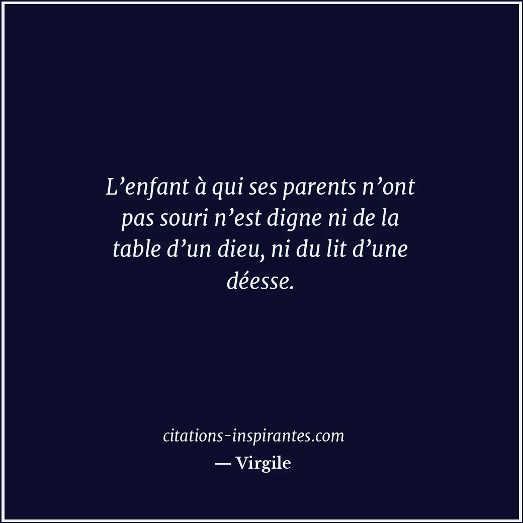 Citation de Virgile