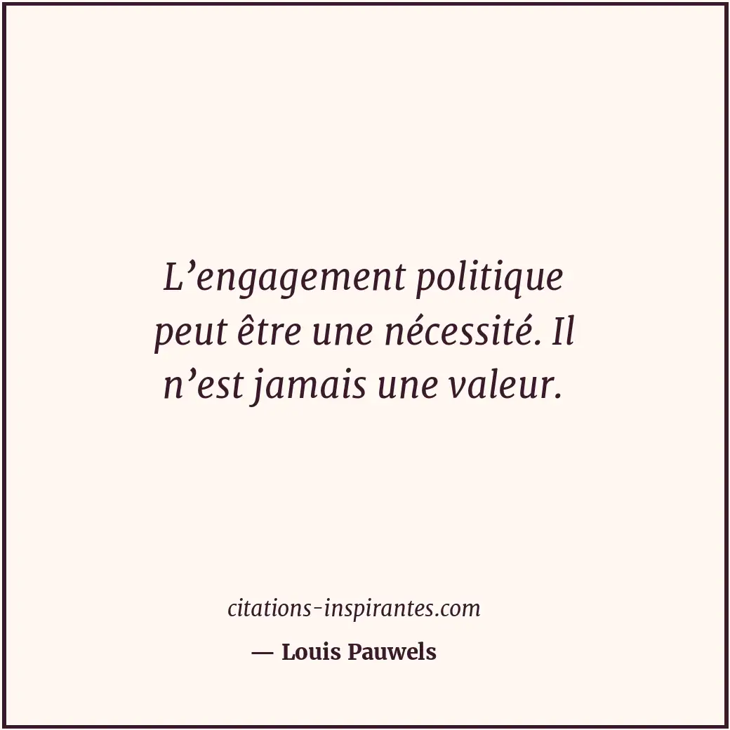 Citation de Louis Pauwels