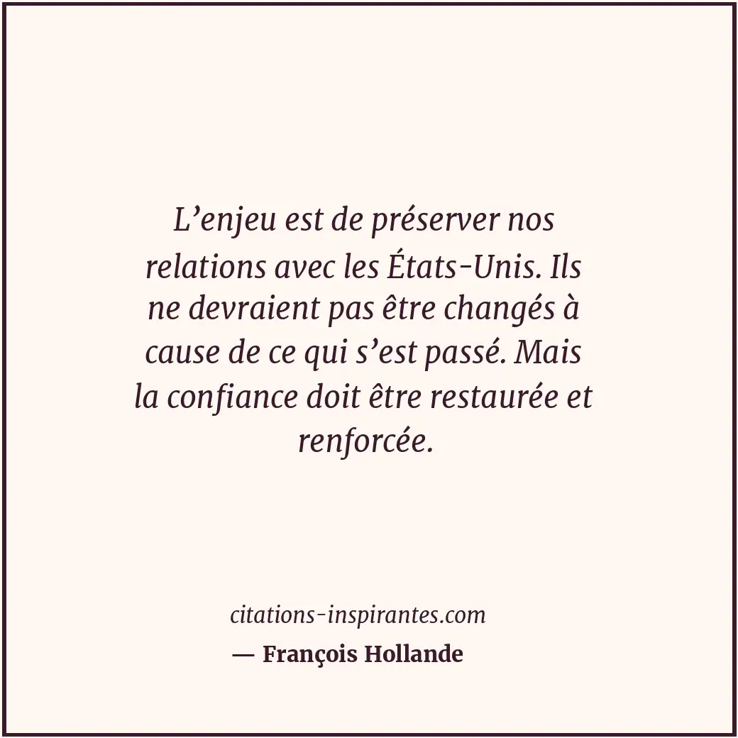 Citation de François Hollande