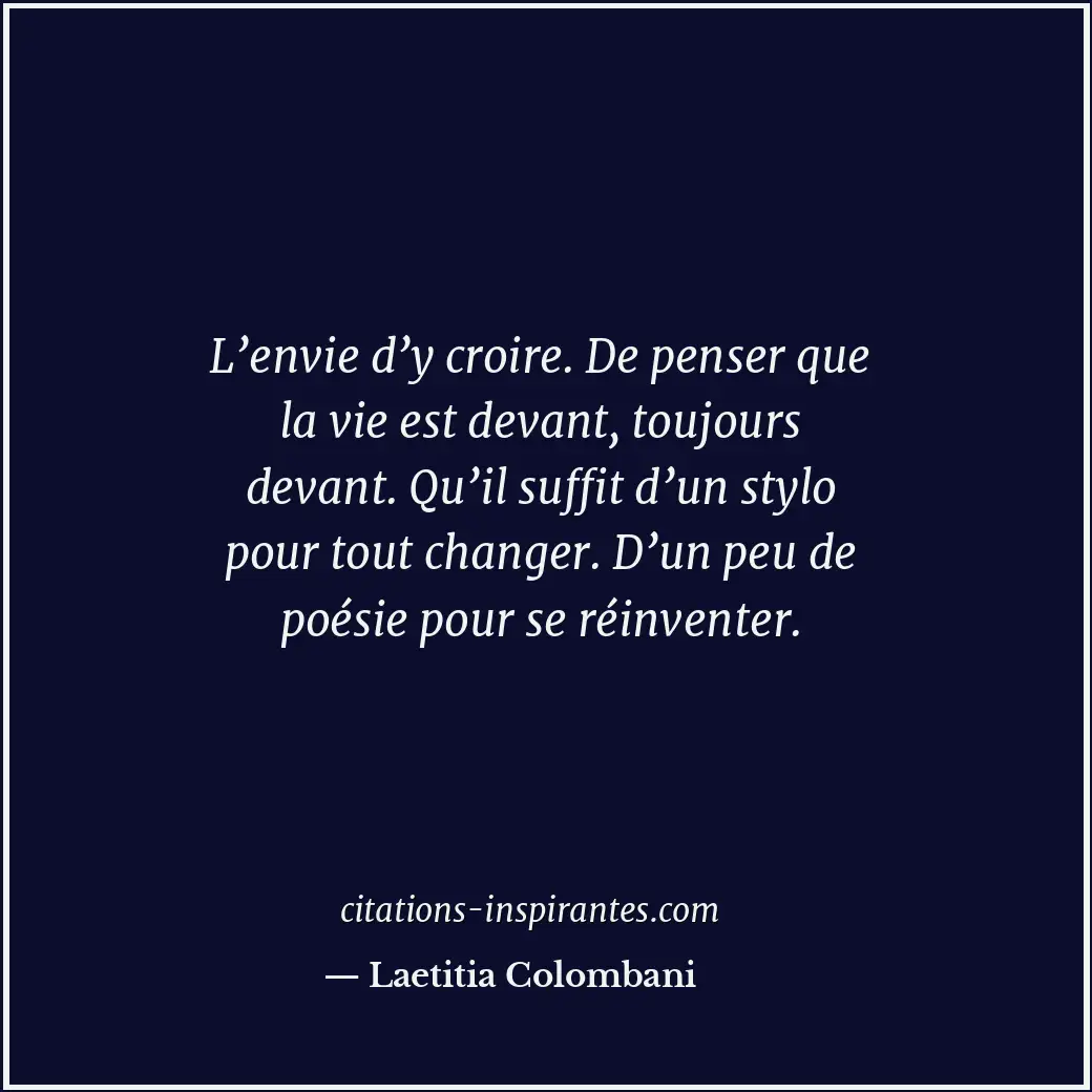Citation de Laetitia Colombani