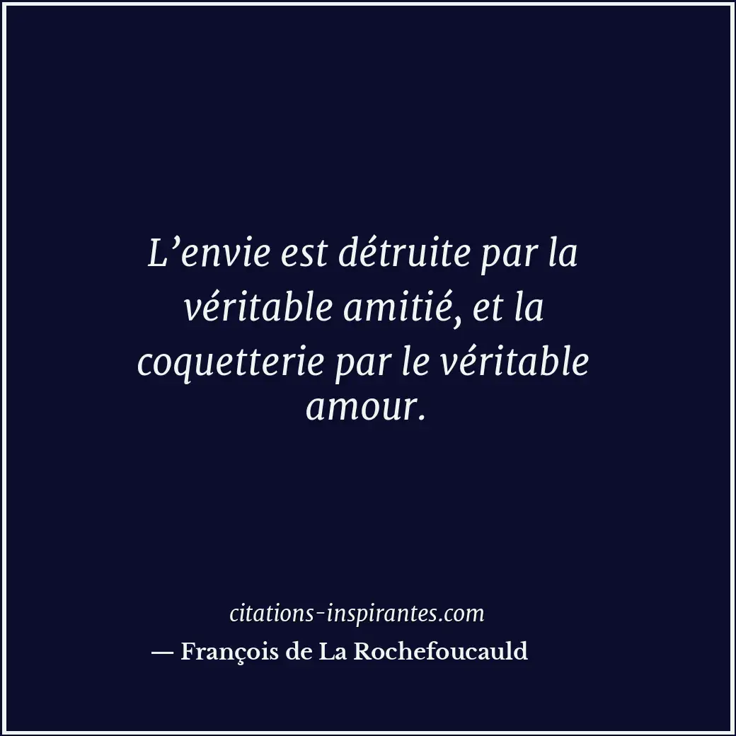 Citation de François de La Rochefoucauld