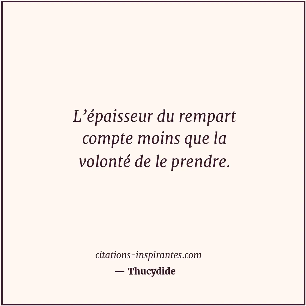 Citation de Thucydide