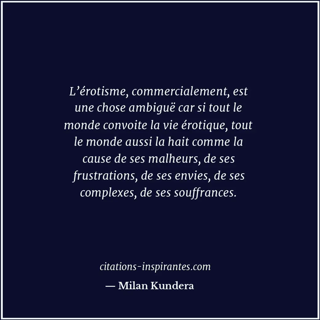 Citation de Milan Kundera