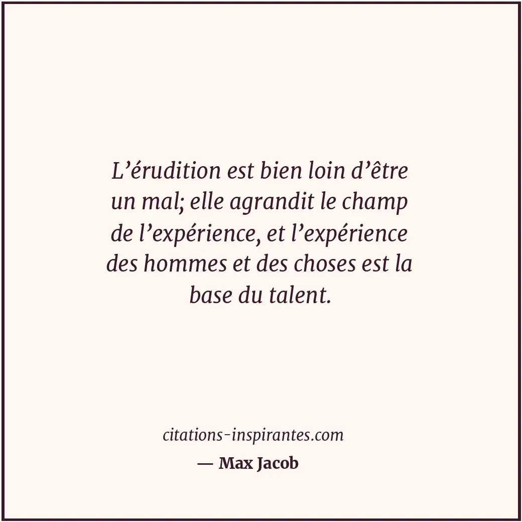 Citation de Max Jacob