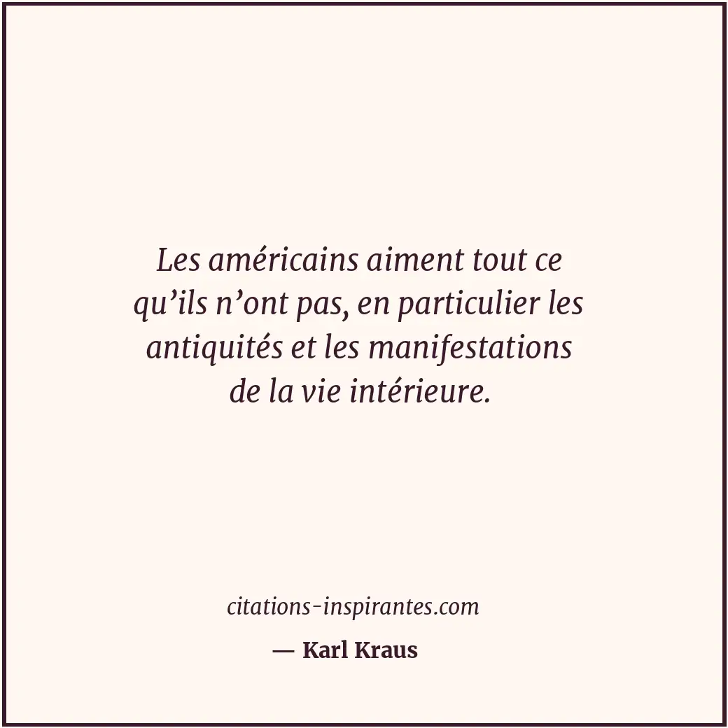 Citation de Karl Kraus