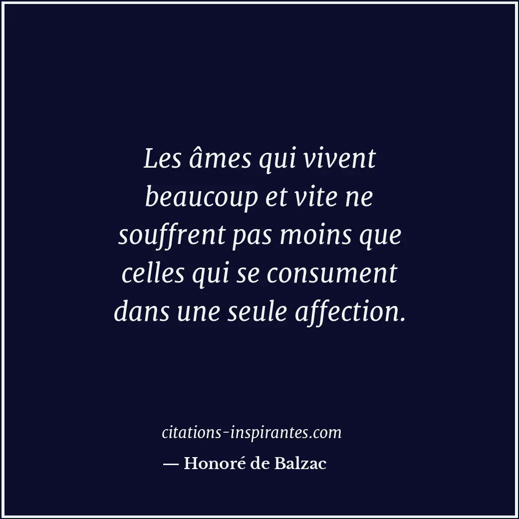 Citation de Honoré de Balzac