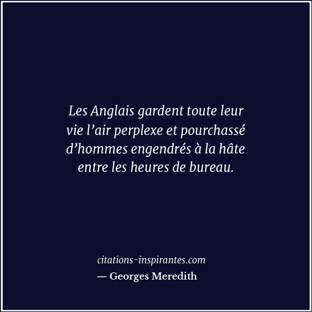 Citation de Georges Meredith