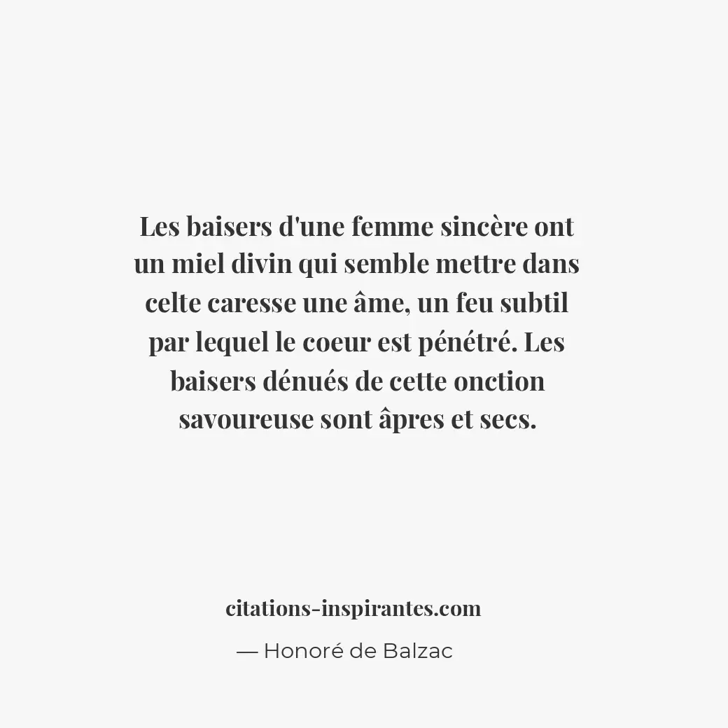 Citation de Honoré de Balzac