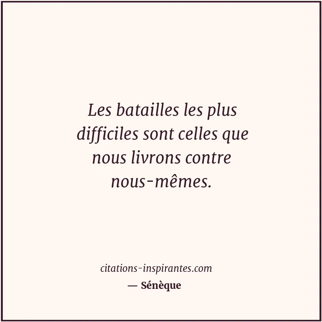 Citation de Sénèque