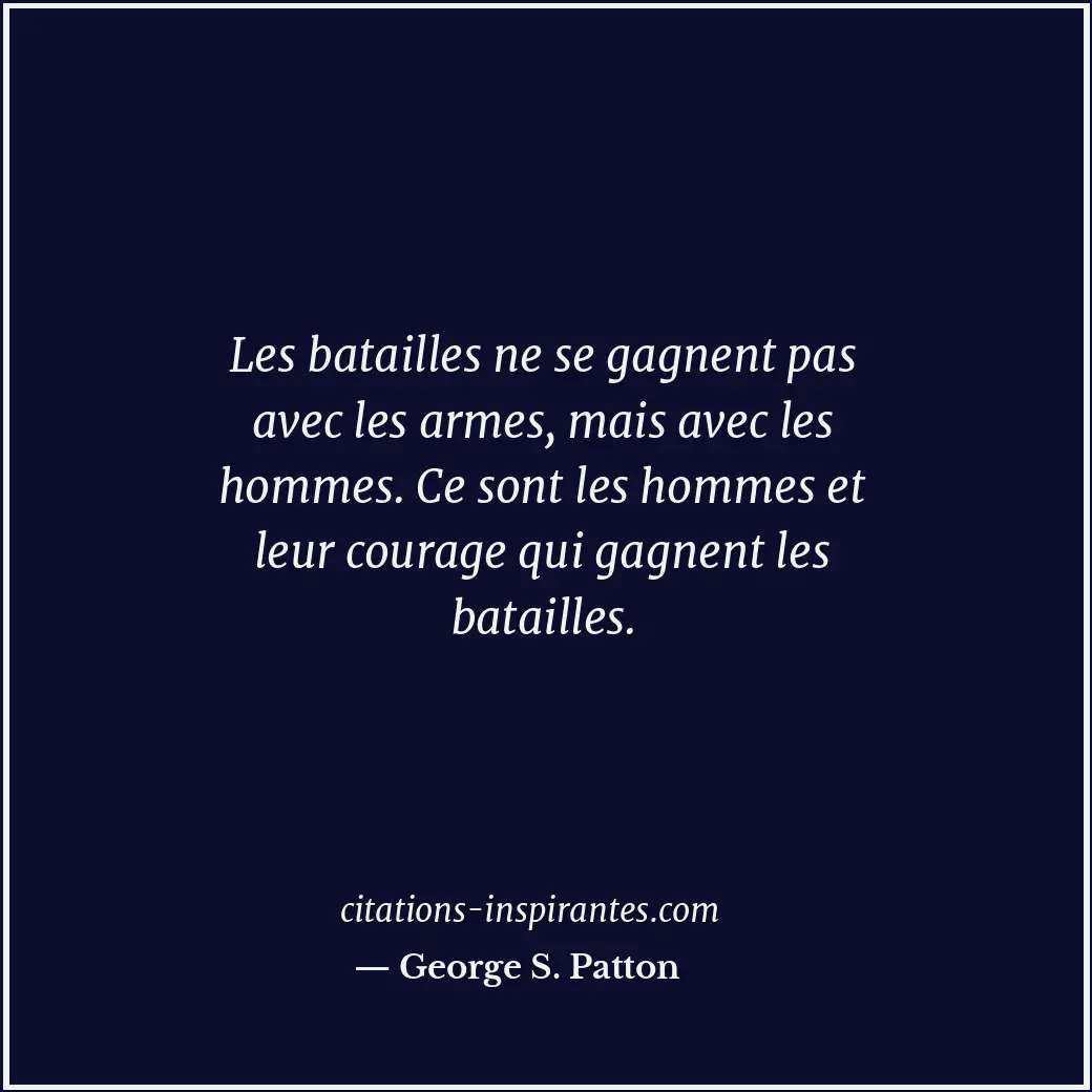 Citation de George S. Patton