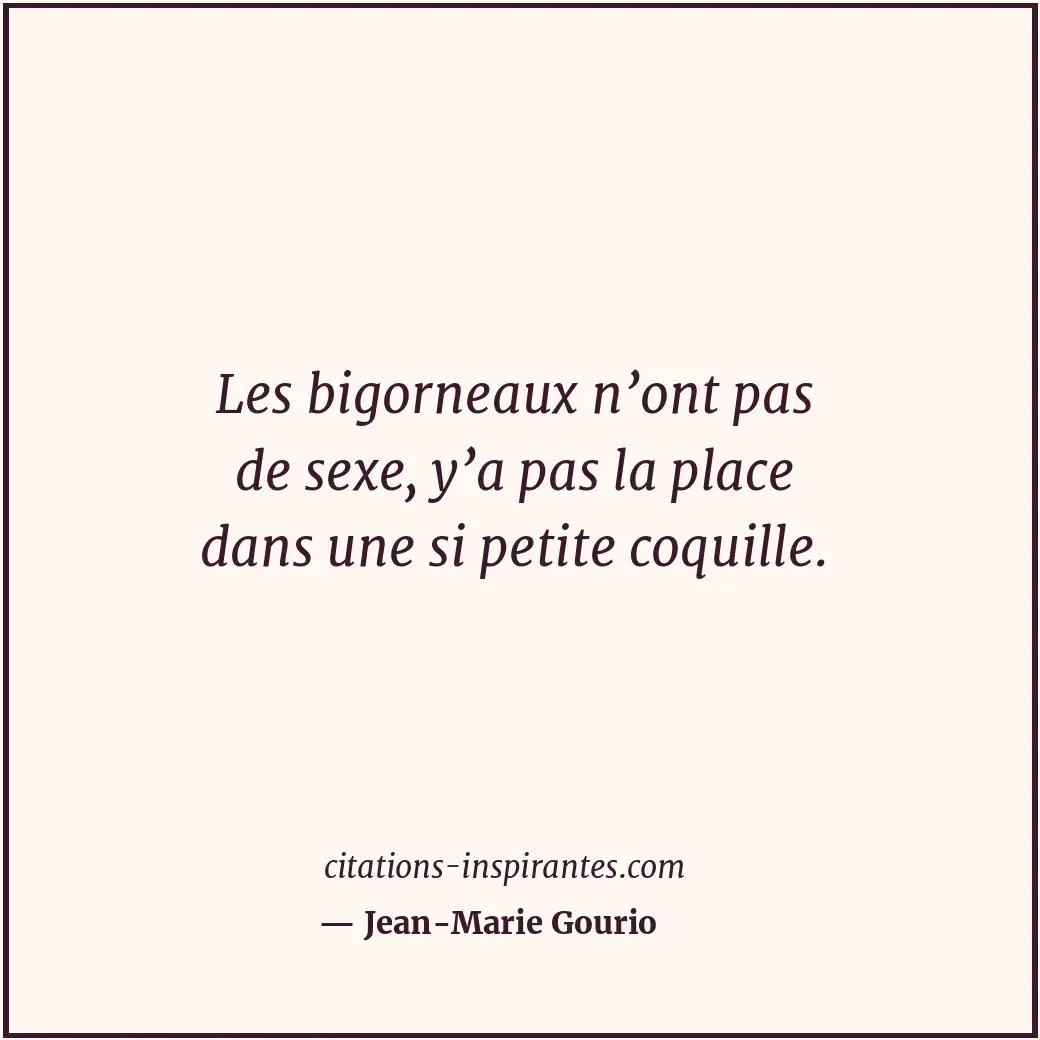Citation de Jean-Marie Gourio