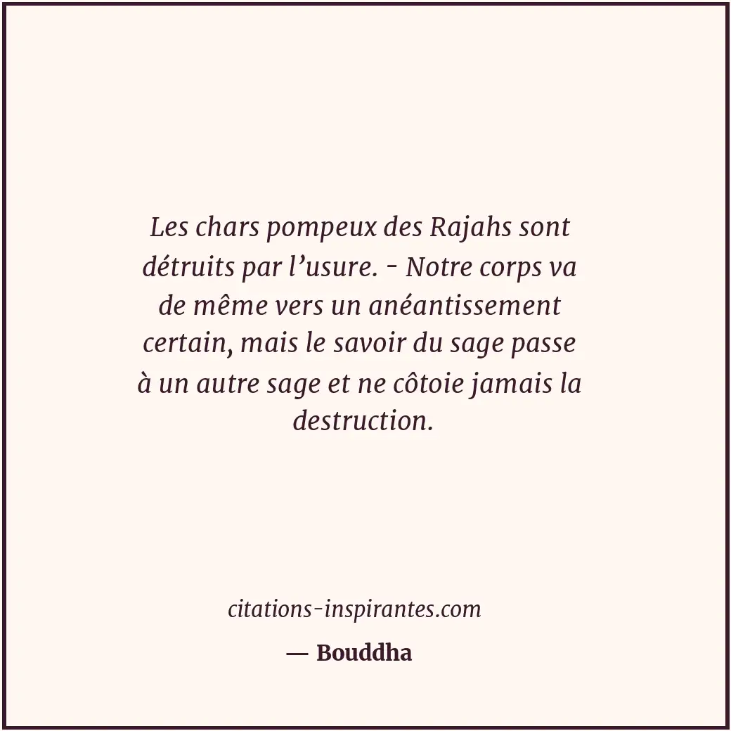 Citation de Bouddha