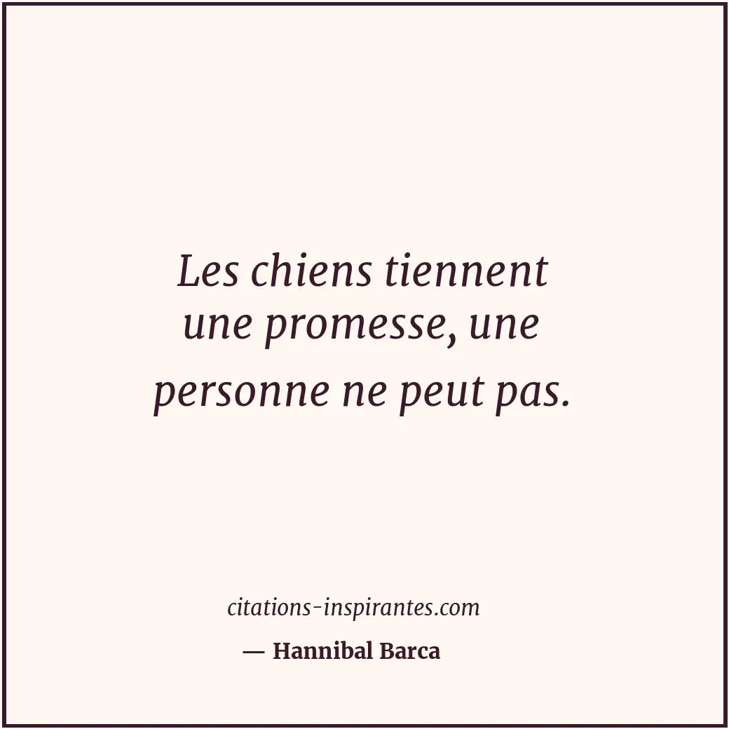 Citation de Hannibal Barca