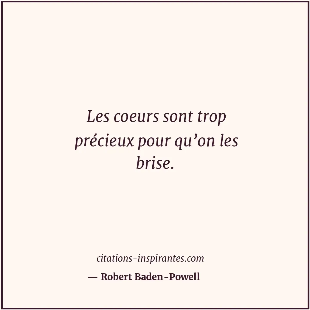 Citation de Robert Baden-Powell