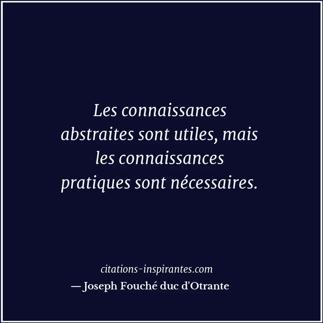 Citation de Joseph Fouché duc d'Otrante