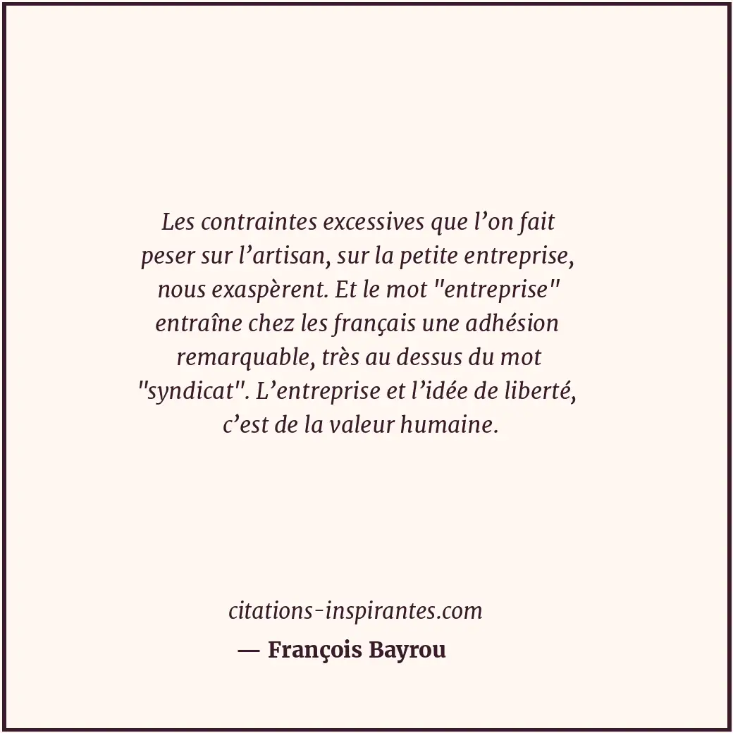 Citation de François Bayrou