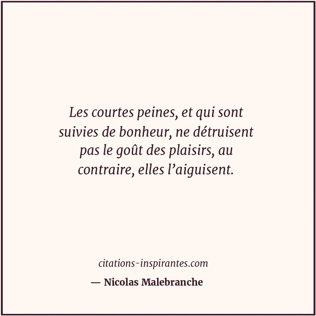 Citation de Nicolas Malebranche