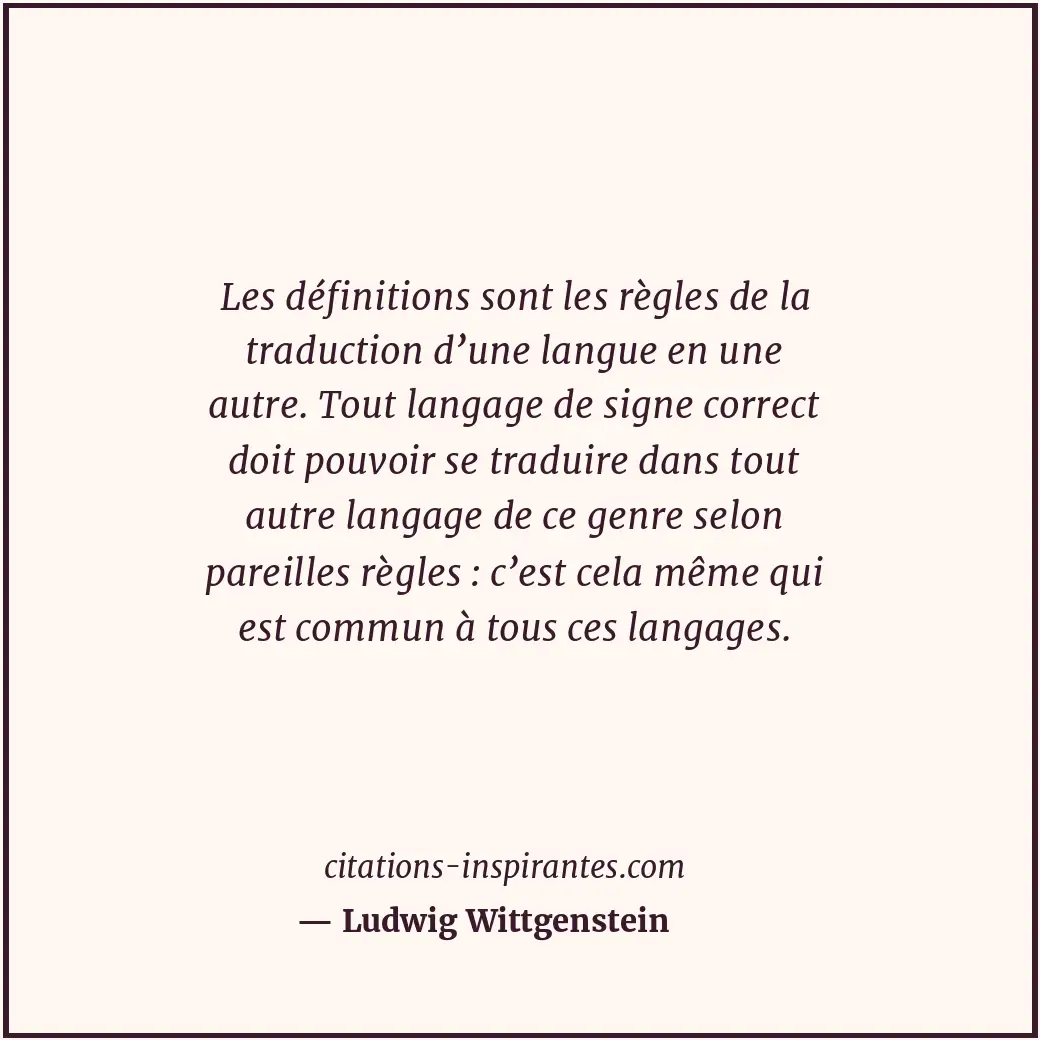 Citation de Ludwig Wittgenstein