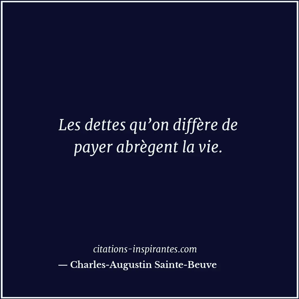 Citation de Charles-Augustin Sainte-Beuve