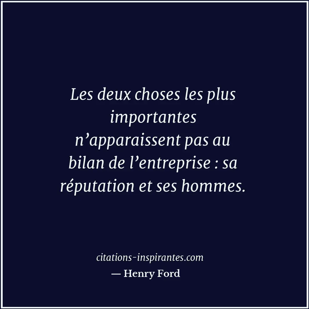 Citation de Henry Ford