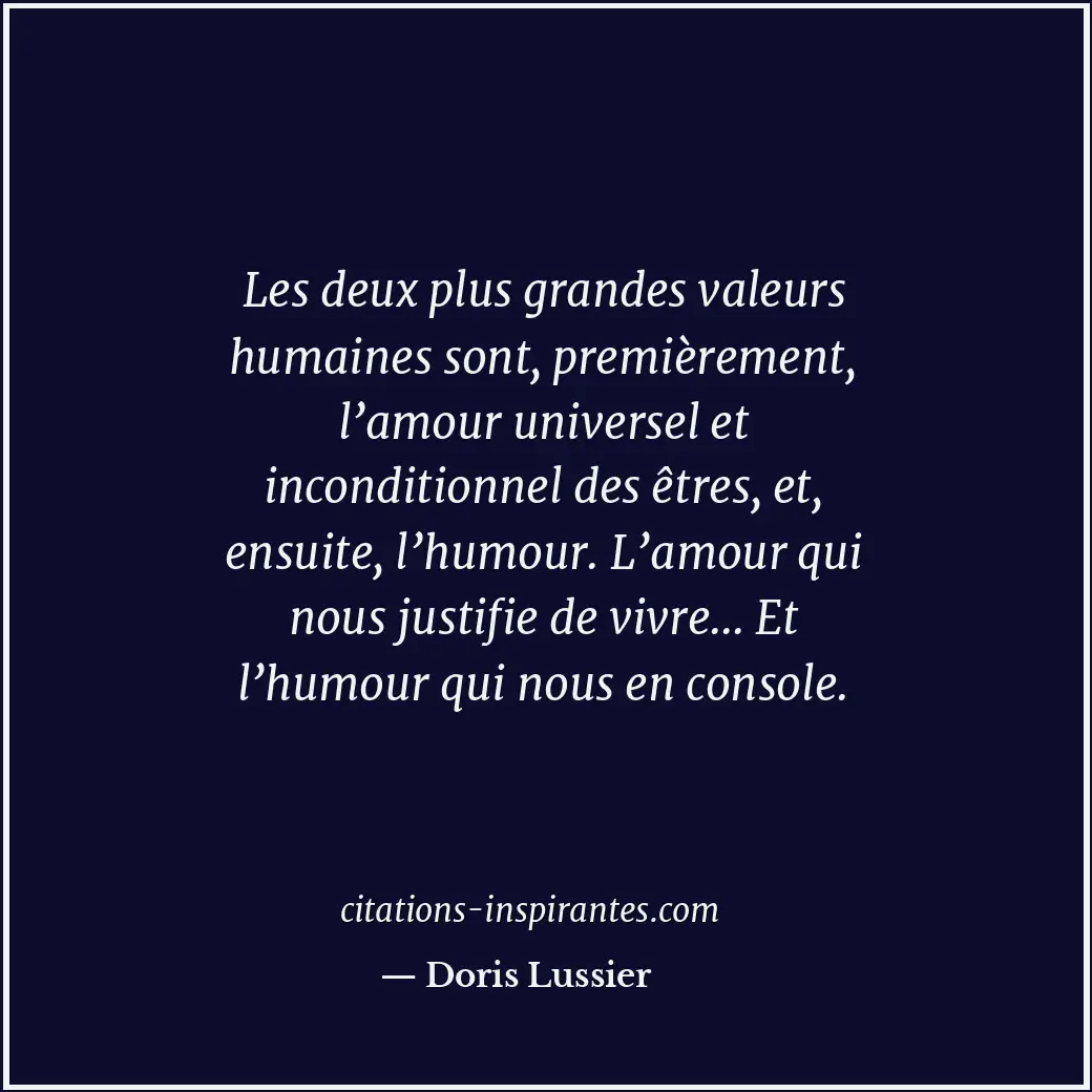 Citation de Doris Lussier