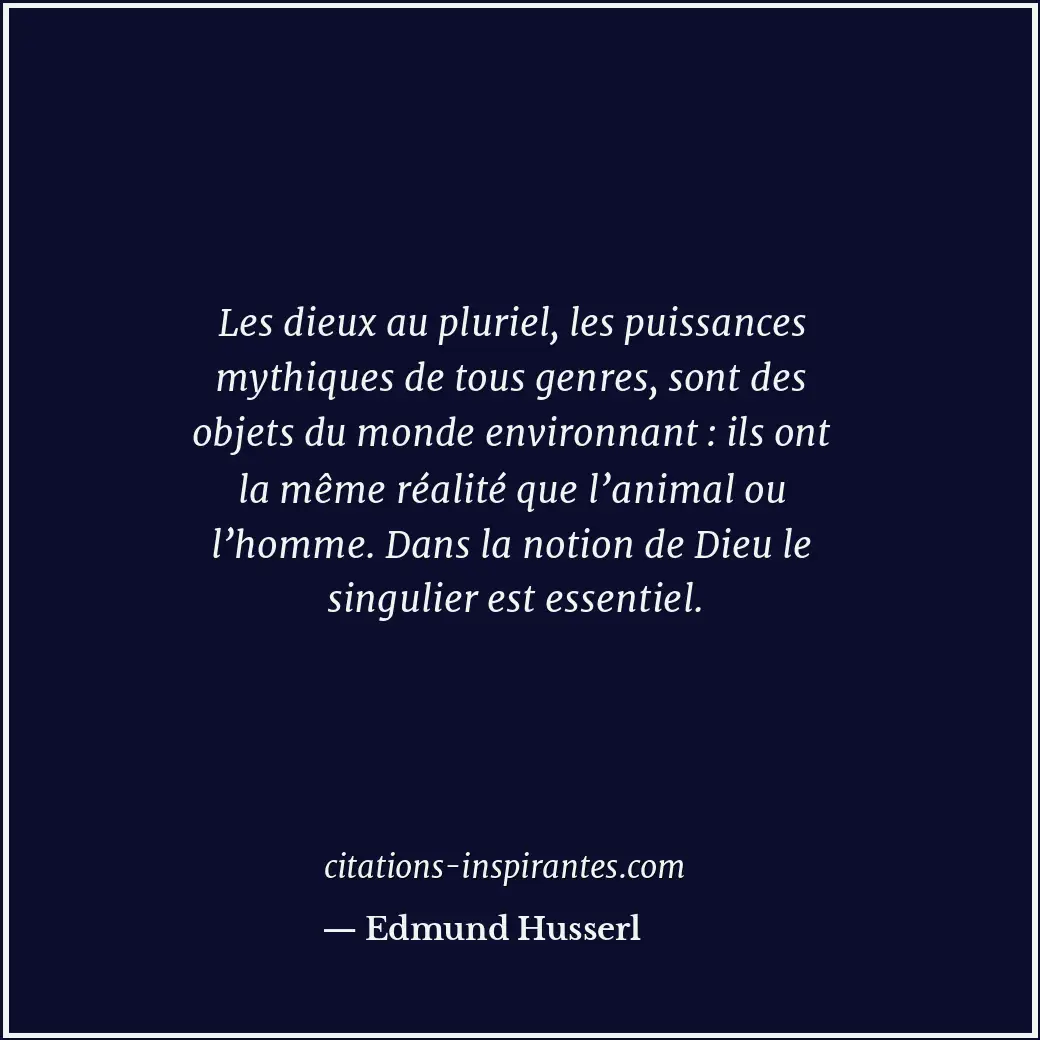 Citation de Edmund Husserl