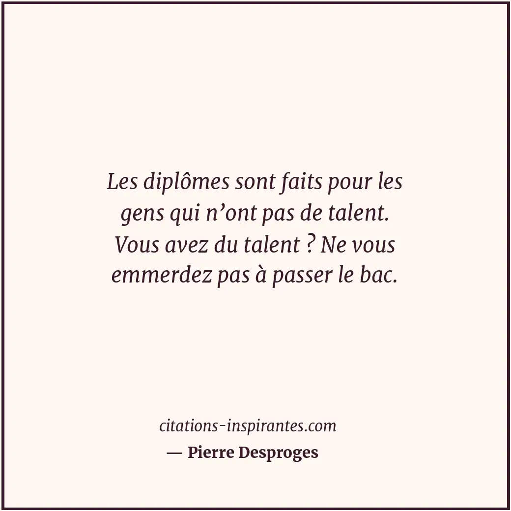 Citation de Pierre Desproges