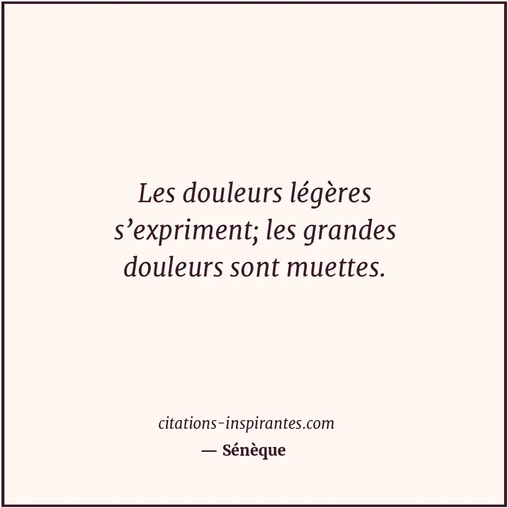 Citation de Sénèque