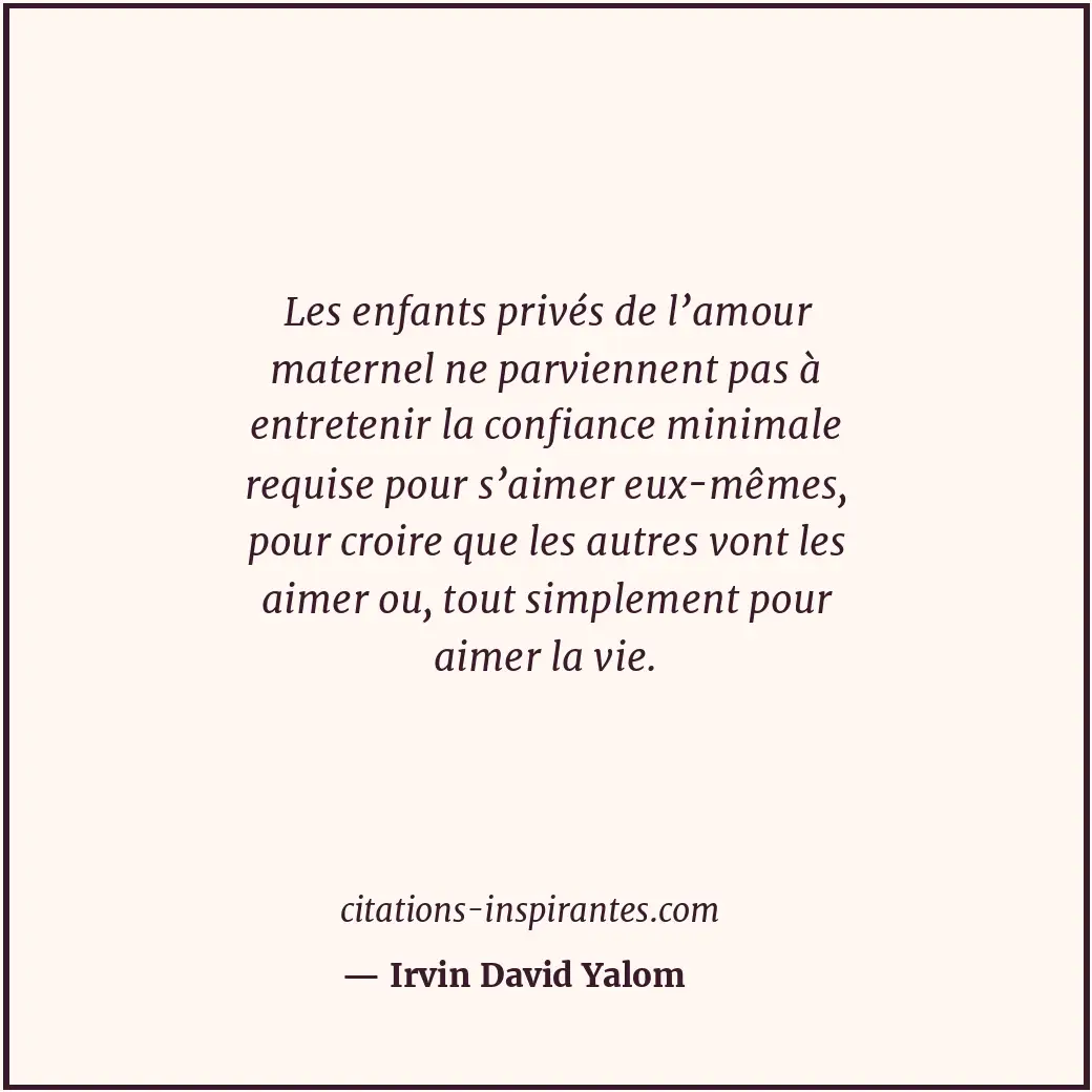 Citation de Irvin David Yalom