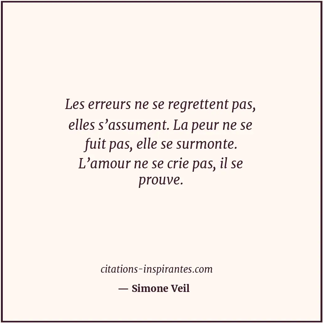 Citation de Simone Veil