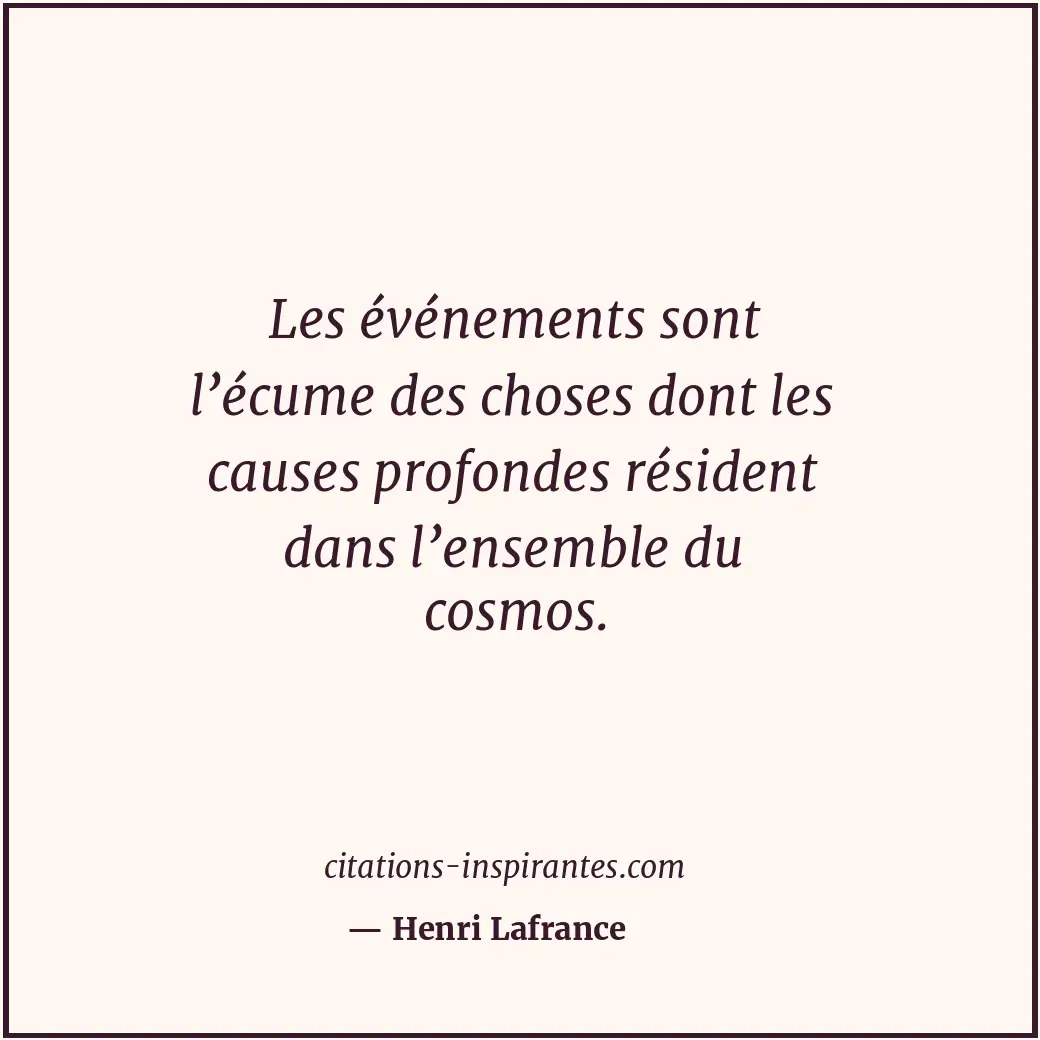 Citation de Henri Lafrance