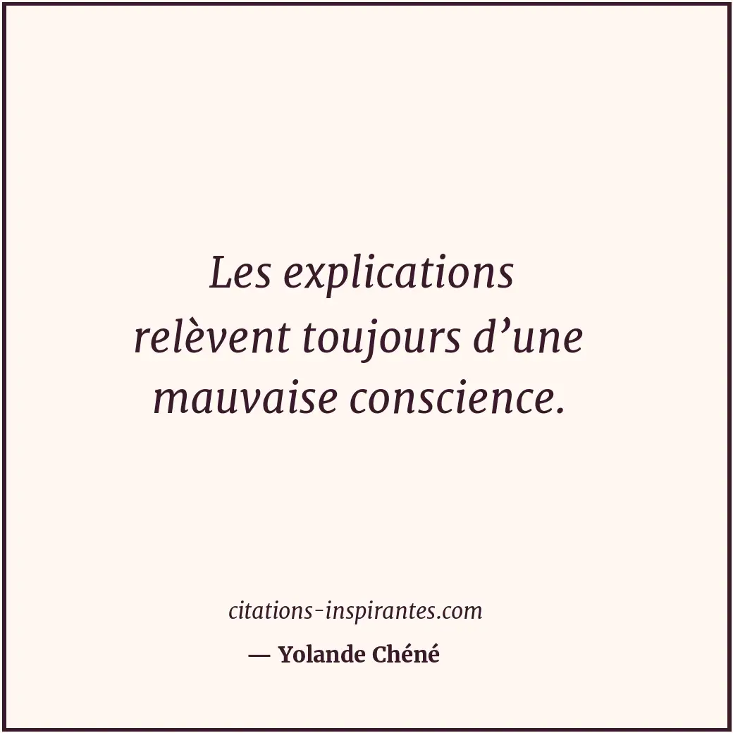 Citation de Yolande Chéné
