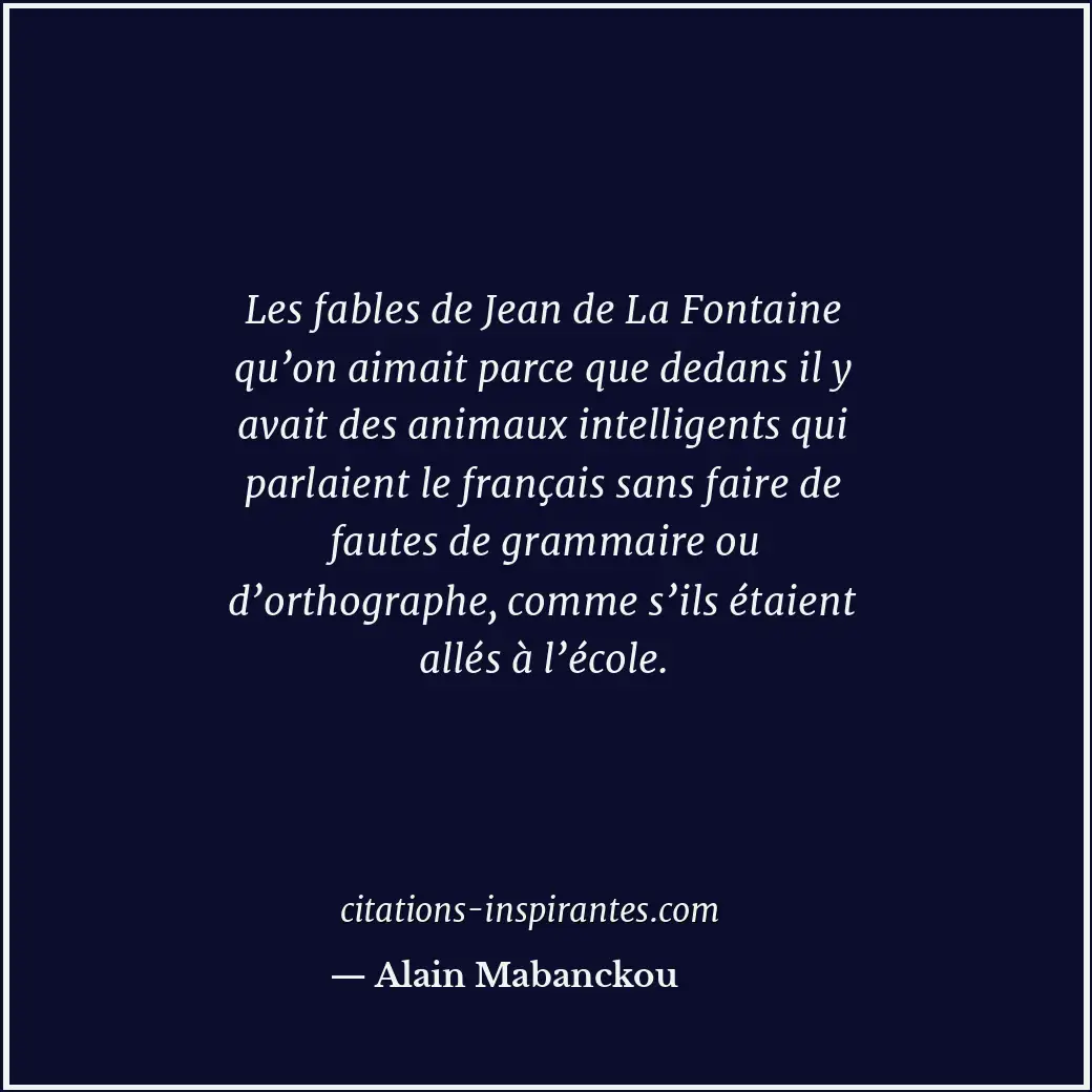 Citation de Alain Mabanckou
