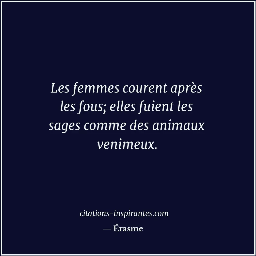 Citation de Érasme