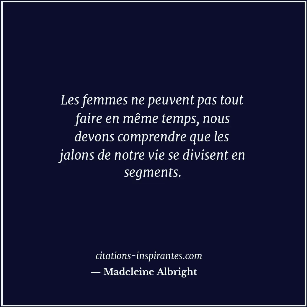 Citation de Madeleine Albright