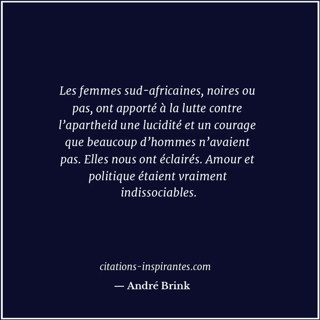 Citation de André Brink