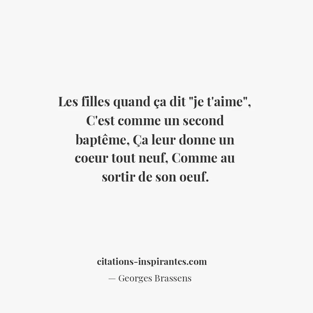 Citation de Georges Brassens