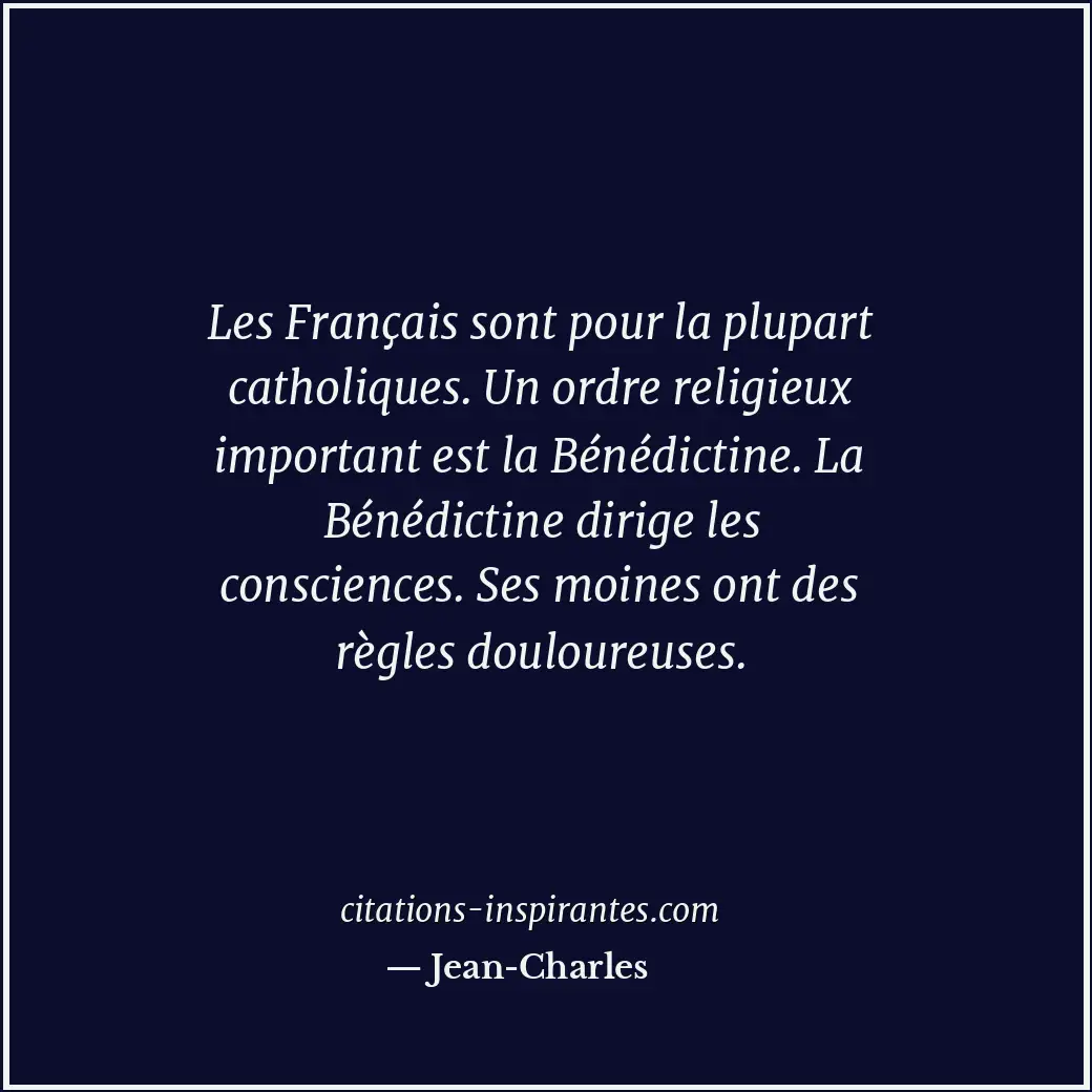 Citation de Jean-Charles