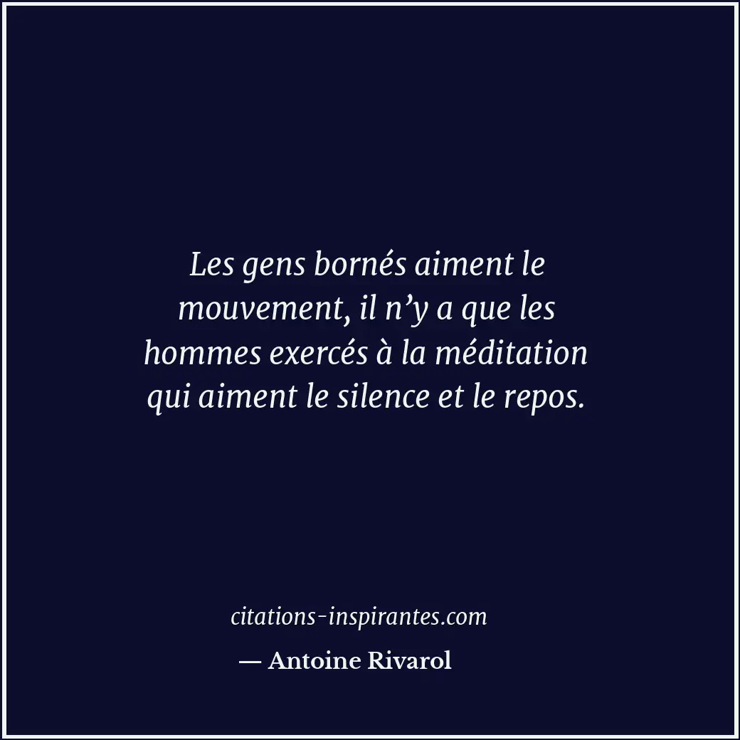 Citation de Antoine Rivarol