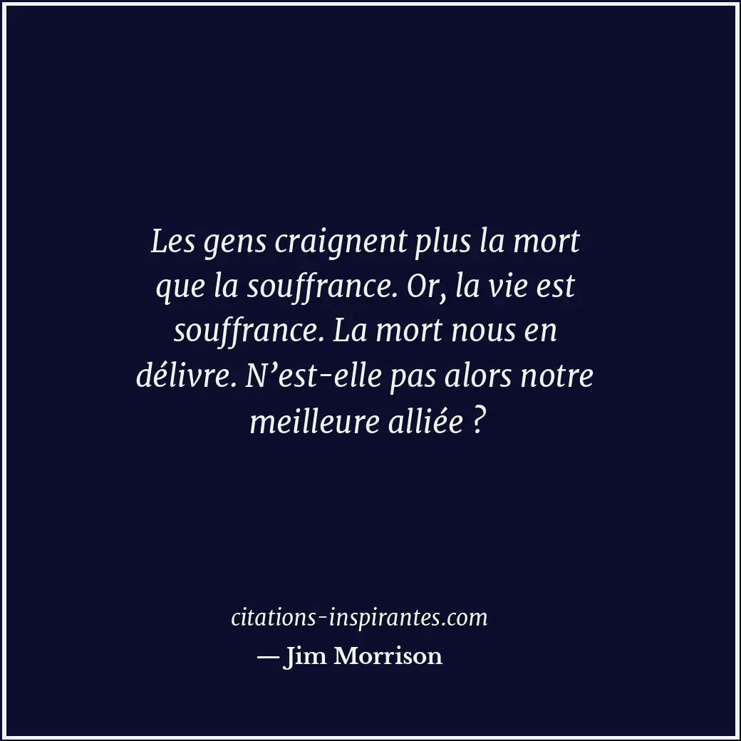 Citation de Jim Morrison