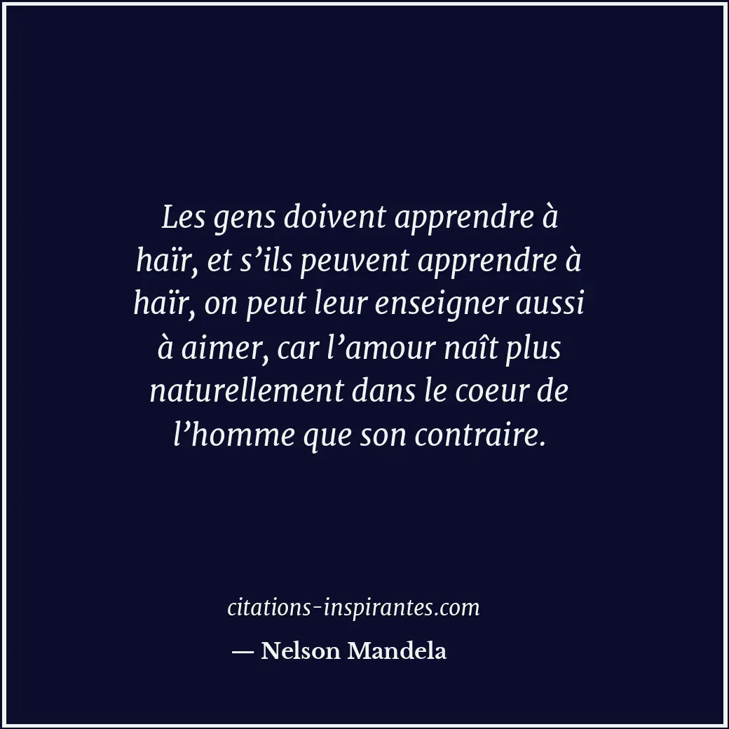 Citation de Nelson Mandela