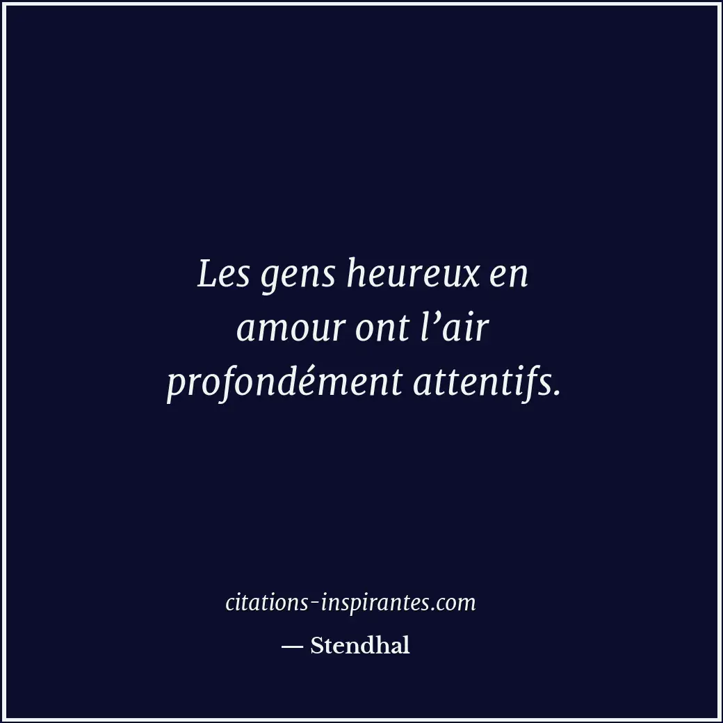 Citation de Stendhal