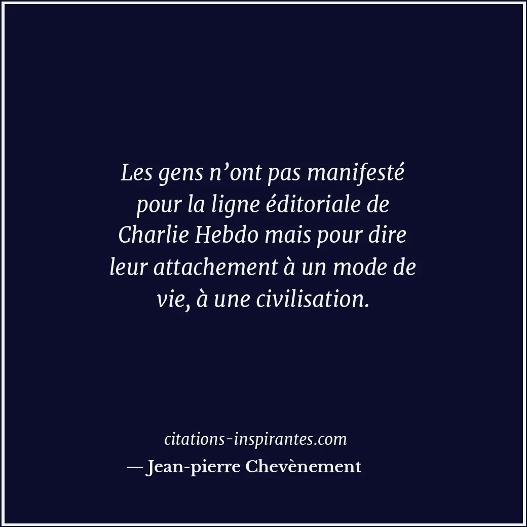 Citation de Jean-pierre Chevènement