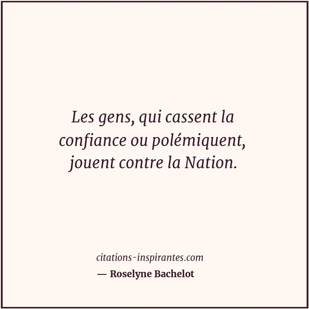 Citation de Roselyne Bachelot