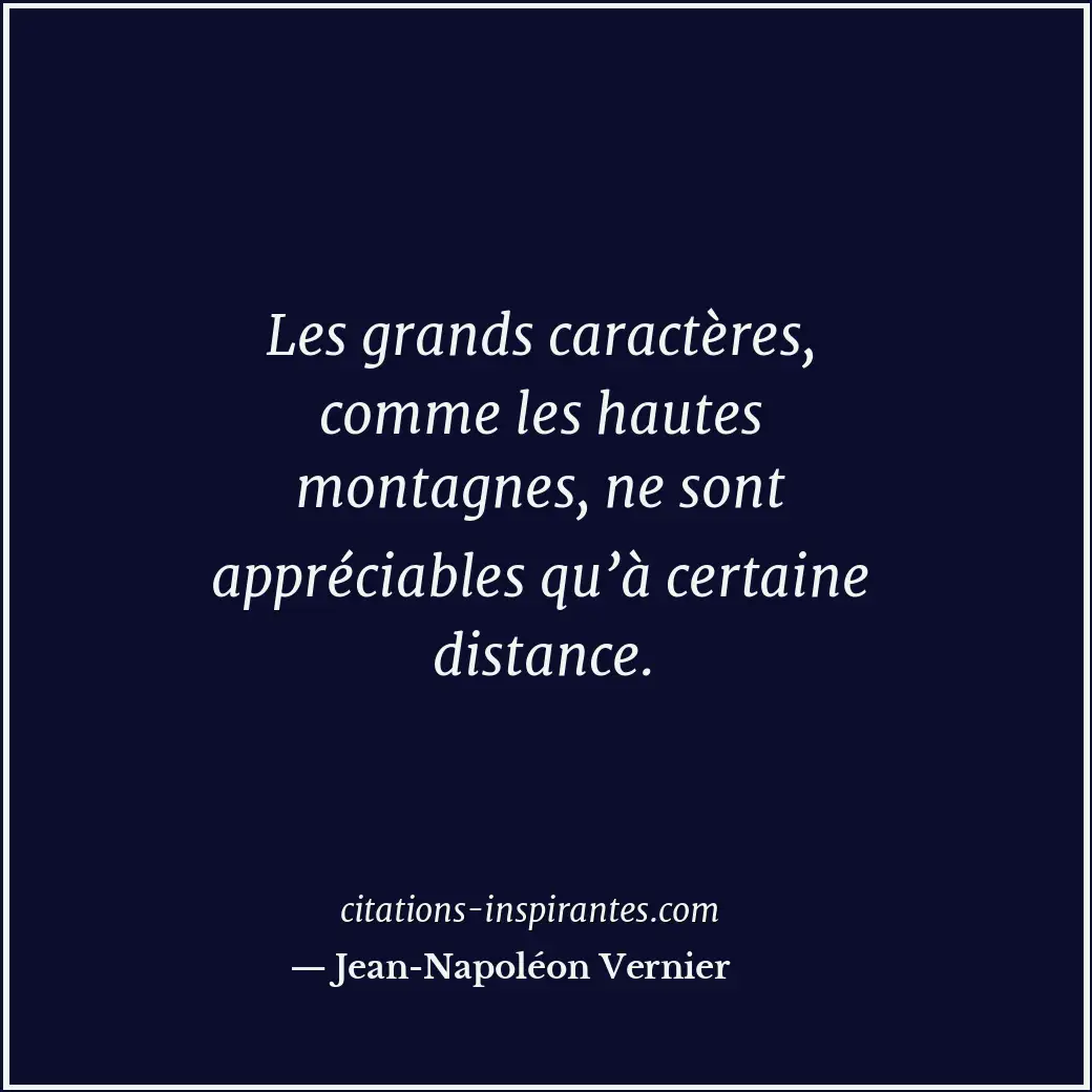 Citation de Jean-Napoléon Vernier